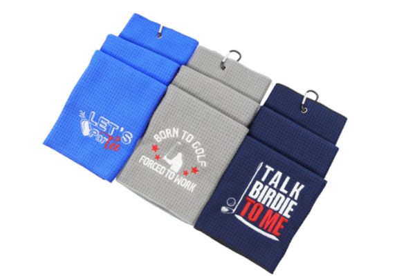 Golf towel embroidery