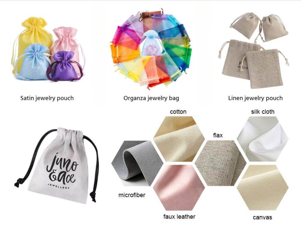 Jewellery pouch material