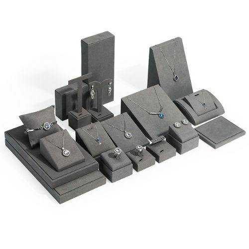 Microfiber jewelry display