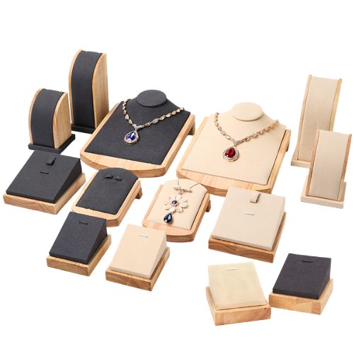 Wood jewelry display