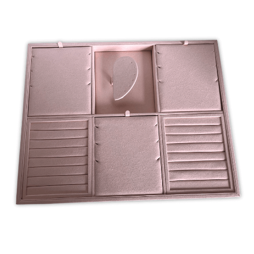 Microfiber suede tray