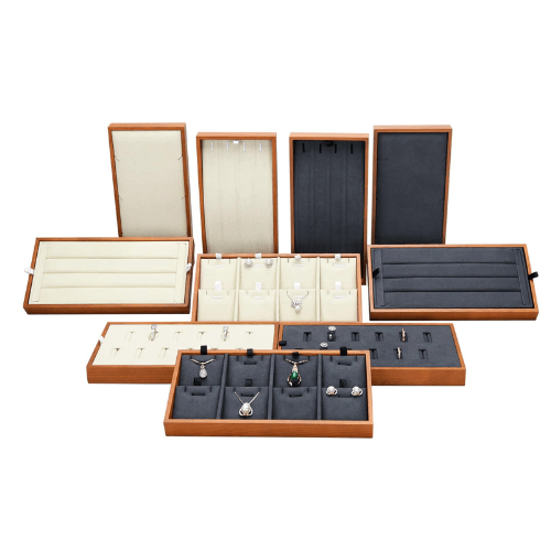 Wooden jewelry tray