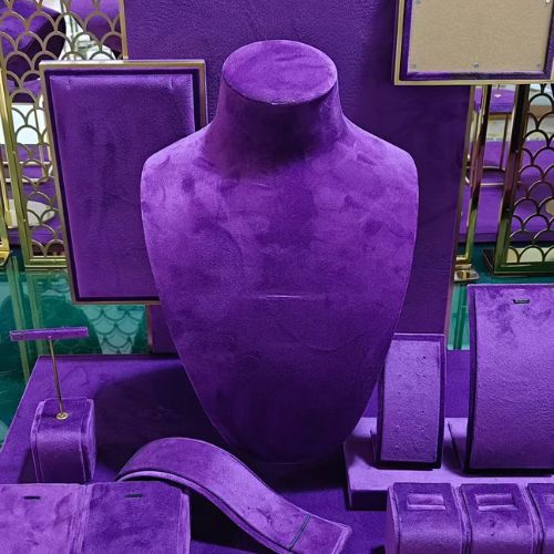 Purple jewelry display