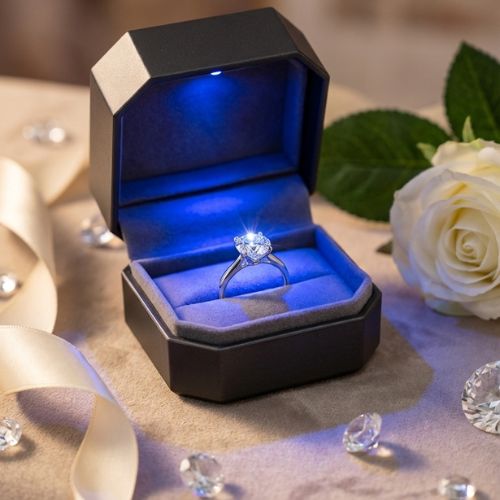 Jewelry box with LED