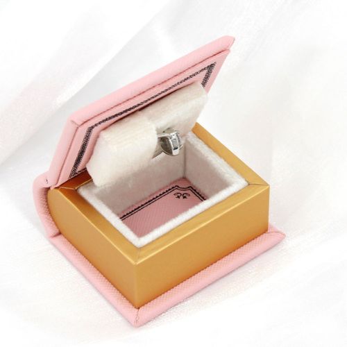 mini book-shaped ring box