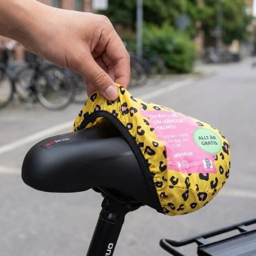 Full color bike seat cover