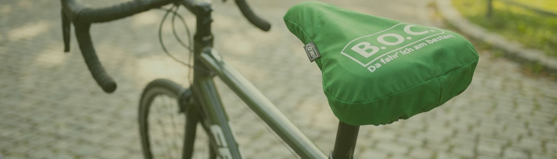 Promotional bike seat cover