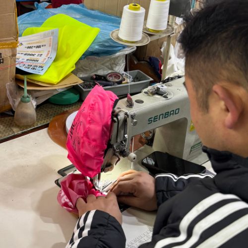 Bike seat cover sewing