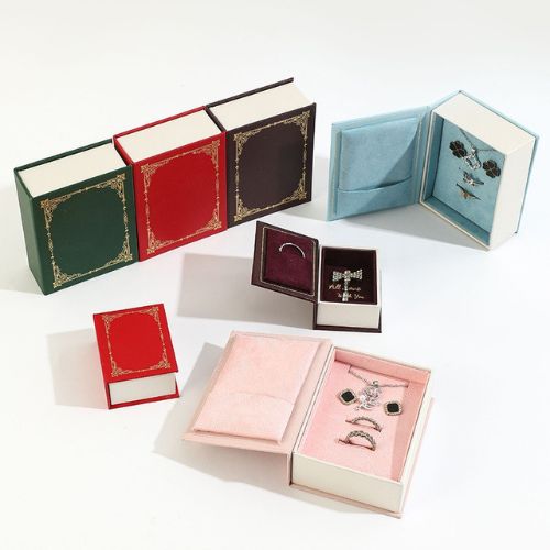 Book shape jewelry box