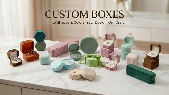 Custom velvet jewelry box