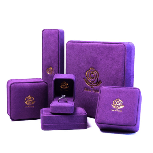 Gold stamp jewelry box