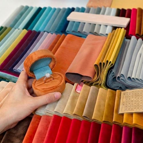 soft velvet jewerly box