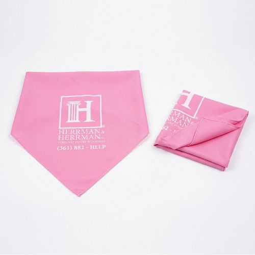 Silk printing dog bandana