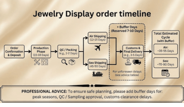 Jewelry display order timeline