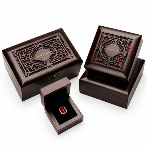 Laser engrave logo wood box