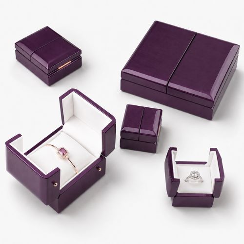 Purple jewelry box set