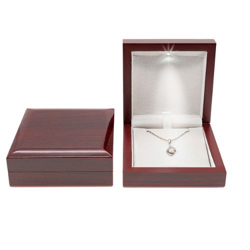 Wooden necklace box
