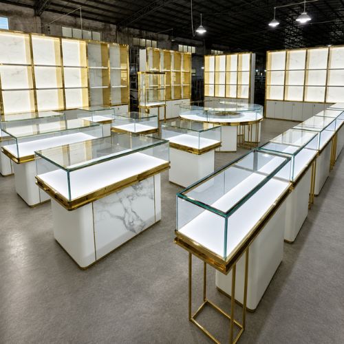 Jewlery store showcase set