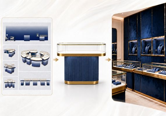 Jewelry showcase design