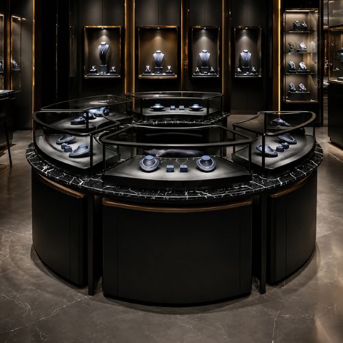 Luxury jewelry showcase