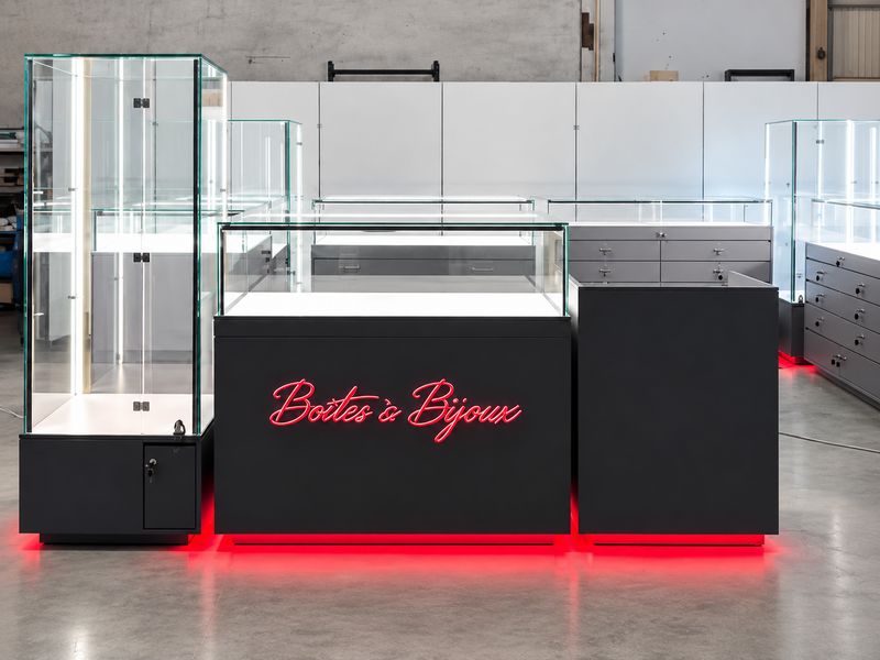 Jewlery showcase for French Clients